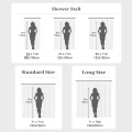 Stylish Black Marble Shower Curtain Plastic Waterproof Anti-Mold Bathroom Curtain for Bathtub Bathroom Partition RV Curtain.