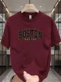 Unisex BOSTON COTTON PRINTED T-SHIRT ( Men & Women ). 
