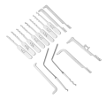 15pcs Stainless Steel Locks With Handles And Bottle Opener Locks, High-Quality Practical Locksmith Tools Made Of Hard Materials pen gpt. 