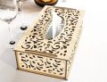 Laser Cut Jali Tissue Box cover in different styles in brown acrylic plastic 3mm sheet. 