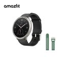 Amazfit Active 2 Round 1.32inch Smartwatch (Premium) Dual Strap Leather and Silicone.