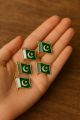 Pakistan Flag Badges (6 pcs) – Premium Metal 14 August Azadi Set. 
