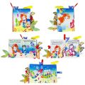 Baby Early Learning Toys Tail Cloth Book Parent-child Interactive Sound Paper Puzzle Cloth Book Rattle Black Red Yellow. 