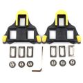 Shenba Cycling Cleats Pair SB-268 Yellow/Black 9° - Attach to your Cycling Shoes. 