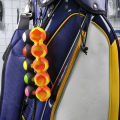 Golf Ball Holder For 5 Balls Silicone Pouch Golf Ball Case Portable Golf Ball Carry Bag With Hook Golf Accessories.