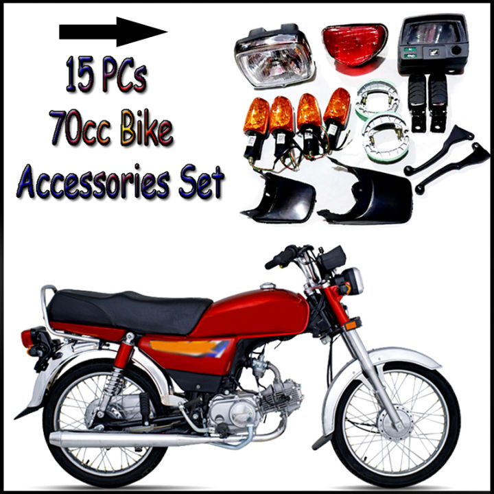 Universal 70cc Bike Accessories Bundle – 15 PCS All-in-One Parts Kit ...