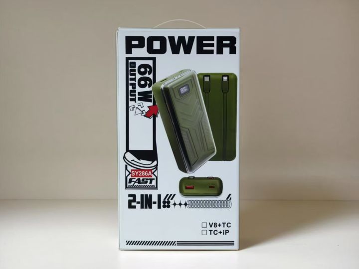 Syplus Syplus Power Bank 20000mAh Power Bank 2 in 1 66 w | Daraz.pk
