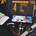 ALEWA ETHER WIRELESS 10000mAh POWER BANK | Rapid 2x Recharge | Charge Four Devices at Once. 