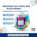 MASTER PAINTS Premium Acrylic Binder - #1 Paint Binder in Pakistan (0.5KG & 1KG) | Best for Wall Paint, Texture, Waterproofing, Furniture, Arts & Craft | High Adhesion, Weatherproof, Crack-Resistant | For Interior/Exterior Use | Better than D-18. 