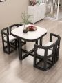 Dining table with chairs space saver dining chairs set with 4 chairs table pure sheesham wood life time warranty. 