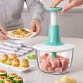 Hand Pat Food Processor Eater / Chopper Cutter / Handheld Vegetable Chopper/Mincer/Mixer/Blender to Chop Fruits Onions/Fresh Meat/Ginger/Herbs/Garlics. 