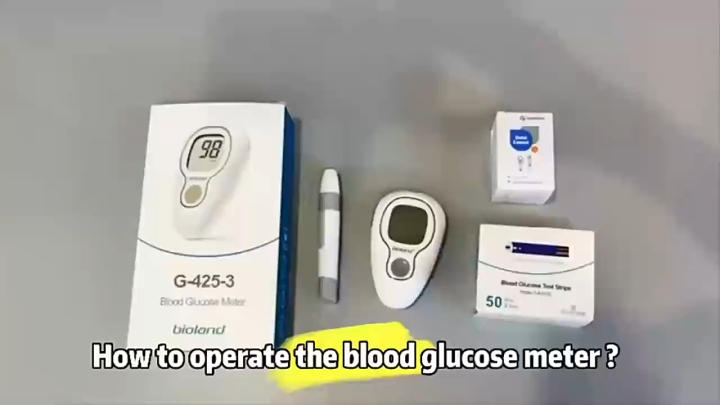 Blood Glucose Monitor Kit, 100 Test Strips, 100 Lancets, 1 Blood Sugar ...