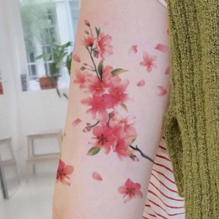 1Pc%20Cherry%20Blossom%20Temporary%20Tattoo%20Sticker,%20Long-lasting%20and%20Waterproof,%20Realistic%20Fake%20Tattoos%20for%20Man%20and%20Women,%20For%20Arm,%20Leg%20-%20Image%205
