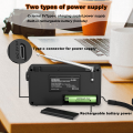XHDATA D-109 Stereo Digital Portable Radio AM SW MW FM Radio Bluetooth Compatible Multifunctional Radio Support TF Card Player. 