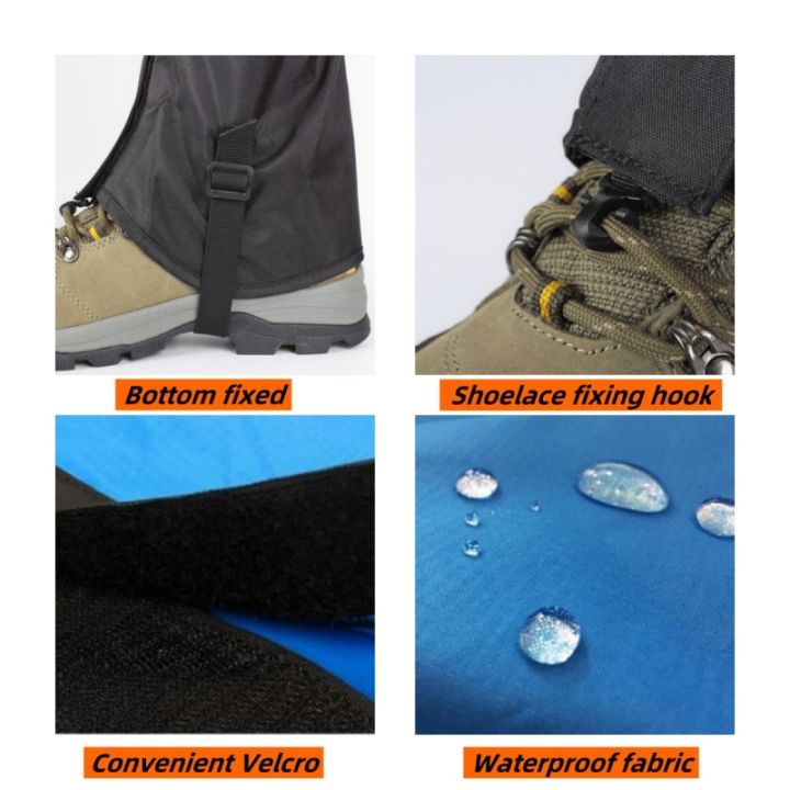 1%20pair%20Waterproof%20Rain%20Leg%20Gaiters%20Hiking%20Boot%20Legging%20Shoes%20Warmer%20Shoe%20Cover%20Tourist%20Outdoor%20Camping%20Trekking%20Climbing%20Hunting%20-%20Image%205