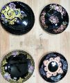 Marble Tea Set Black Gemya 24 Pcs Premium Quality Imported 6 Persons Serving. 