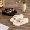 2023 Fashion Women Flip Flops Summer Beach Platform Slippers Casual Outside Wedges Sandals Summer Women Shoes. 