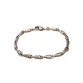 New Silver Color Simple Style Retro Bracelet Niche Design Mobius Men's Geometric Hip Hop Fashion Accessories. 