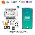 TUYA WiFi or Zigbee Switch with Multiple Dry Contact Points for Curtain Dimming and Metering, Smart Switch. 