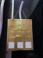 Customized acrylic nikkah thumb board frame with neon light. 