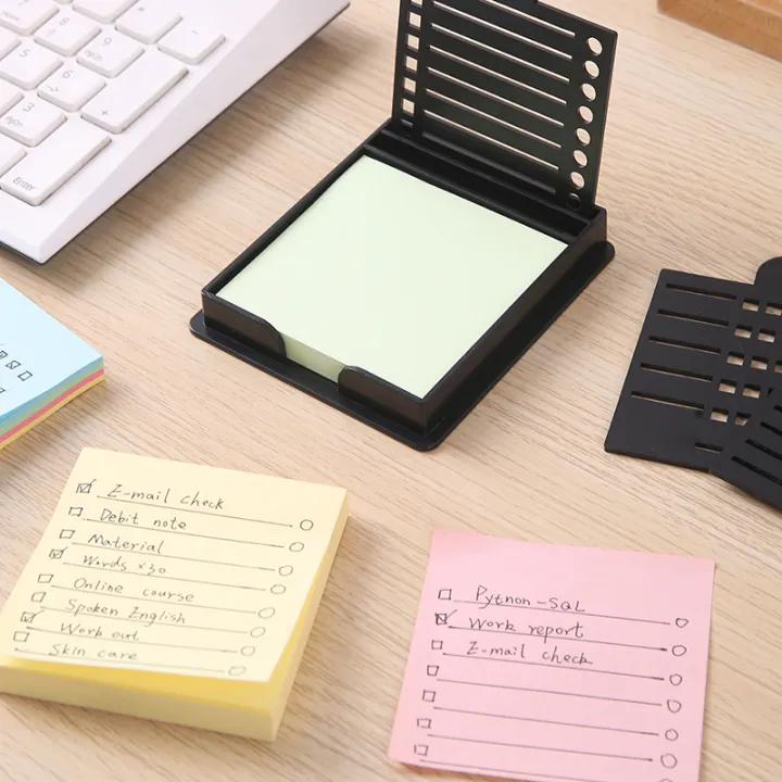 New Sticky Note Holder With Template Sticky Note Dispenser Versatile ...