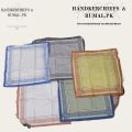 PACK OF 6 PREMIUM GENT'S HANDKERCHIEFS - PREMIUM COTTON PURE FEBRIC - GENT'S HANDKERCHIEFS. 