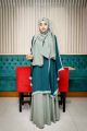 Emphasized Craftsmanship - Long Kaftan abaya borkha Scut Two Piece premium quality Dubai cherry fabric With Hijab - Stylish and Lenient.