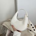 Women Luxury Underarm Bag Half Moon Adjustable Strap Hobo Bag Fashion Design Solid Color PU Leather Shoulder Bags (8910). 