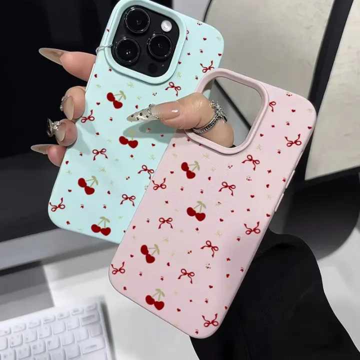 For%20iPhone%2016%2015%2014%2013%2012%2011%20Pro%20Max%20Case%20Cherry%20Bow%20Lichee%20Pattern%20Silicone%20Phone%20Cover%20For%20iPhone%20XS%20Max%2014%2015%2016%20Plus%20Fundas%20-%20Image%205