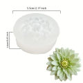 3pcs Creative Flower Clay Handmade Romantic Holiday Decoration Austin Rose Peony Silicone Mold. 