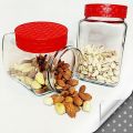1000 ML Glass Storage Jars - Drt Fruit Jar - Cookie Jar - Candy Jar - Biscuit Jar - Glass Jar - Multipurpose Storing Jar. 