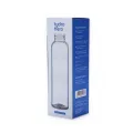 Bengal Glass | Water Bottle | Hydro Hero 500ml Reusable Glass Water Bottle – Clear, BPA-Free, with Protective Sleeve & Leakproof Stainless Steel Cap.