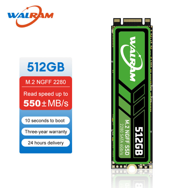 WALRAM M.2 NGFF SATA SSD 128GB 256GB 512GB 1TB NGFF 2280 Internal M2 Solid State Drive HDD 1 TB Hard Disk For PC Desktop Laptop