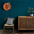special design by timber zone wooden wall rack moon style.