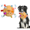 Interactive Ball Dog Toy for Aggressive Chewers Training Decompress Bite Resistant Plush Handle Dog Toys with Bells Pet Supplies. 
