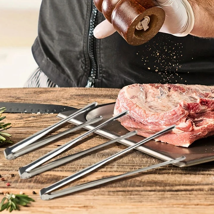 Grill%20Tongs%20Stainless%20Steel%20Steak%20Clip%20Pancake%20Barbecue%20Spatula%20Clip%20BBQ%20Tong%20Frying%20Fish%20Spatula%20Clip%20Bread%20Household%20Non-Slip%20-%20Image%203
