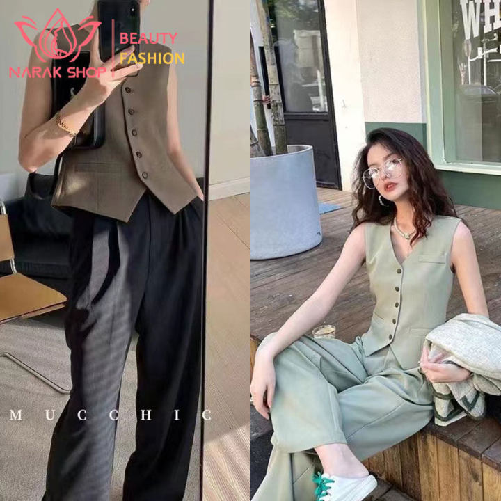 Loose hip hop vest fashion all-match vest Korean fashion dress