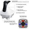 4D Scalp Massager Electric Scalp Brush Neck Shoulder Care Red Blue Light Hair Massager IPX7 Waterproof Wireless Head Massager. 