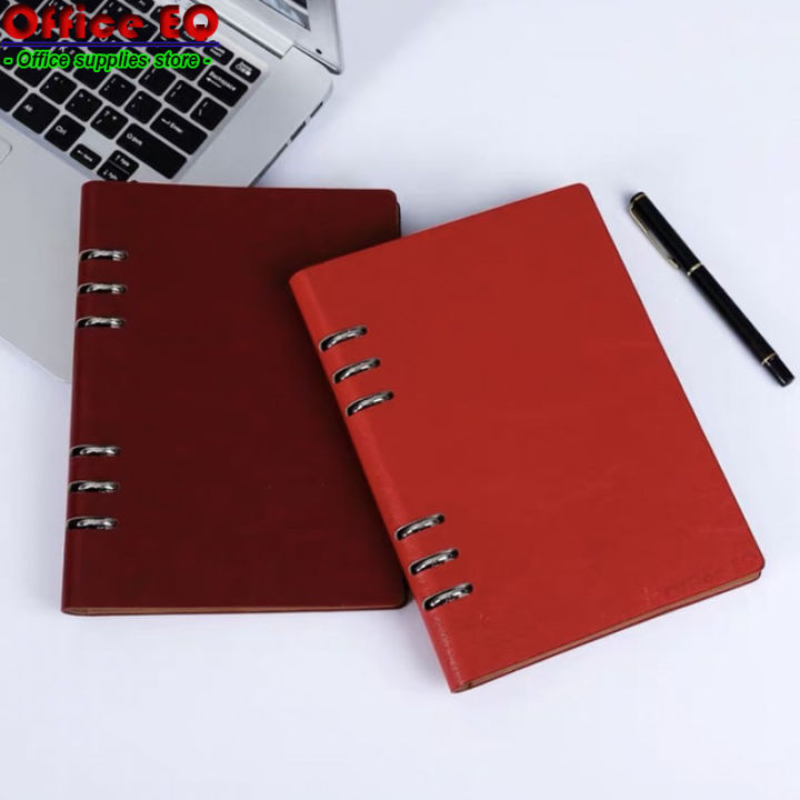 Notebook%20Journal%20file%20folder%20binder%20loop%20snake%20bone%20skin%20book%20detachable%20face%20thick%20leather%20book%20A5%20ready%20to%20ship%20-%20Image%202