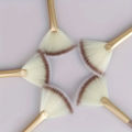 1/3/5/9Pcs Slim Soft Facial Fan Brush,Makeup Cosmetic Multi Use,Mask Brush Makeup Brush Tool Set.