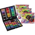 150 Piece Deluxe Art Set Drawing Set for Kids Crafts Kit Box Gift Art Supplies for Drawing, Painting and More Black. 