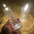 Crystal LED Candle Lights – Battery-Powered Tealight with Diamond Sparkle for Wedding, Party, Christmas, Valentine’s Day & Home Decor.