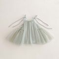 Girls ins strap dress, summer new Korean girls sweet princess dress mesh strap dress, suitable for going out.