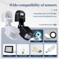 Human Movement Detector Infrared Pir Motion Sensor 220V 110V 12V for Security Floodlights Adjustable Time LUX Sensitiity. 