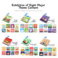 Soft Baby Books toys Montessori 3D Touch Feel High Contrast Cloth Book Sensory Early Learning games for kids Educational toys.