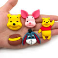 3D Pooh Bear Piglet PVC Shoe Charms Stereo Cartoon Bear Detachable Clog Shoe Decor Accessories DIY  for Cartoon Fans. 