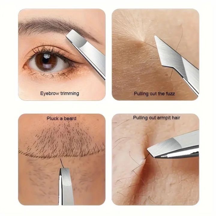 1/4%20pcs%20Eyebrow%20Tweezers%20Set%20Stainless%20Steel%20Eyebrow%20Forceps%20Professional%20Beauty%20Tool%20Set%20For%20Facial%20Hair%20Inward%20Growing%20women%20-%20Image%205