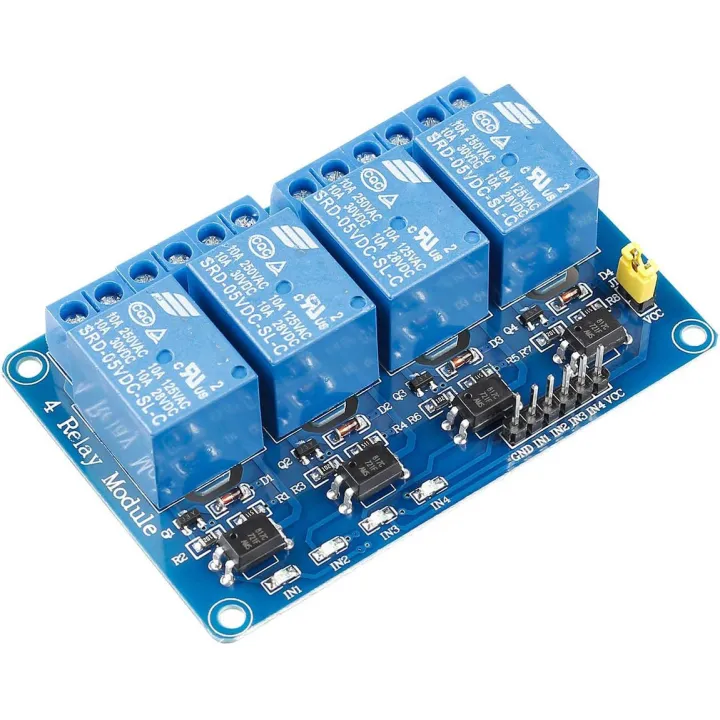 4 Relay Module 5V 4 Channels Relay Module Compatible with Arduino R3 ...