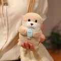 10cm Kawaii Otter Plush Toys Soft Sea Otter Stuffed Animals Plushies Cute Hanging Pendant Props for School Bag Key Wallet . 