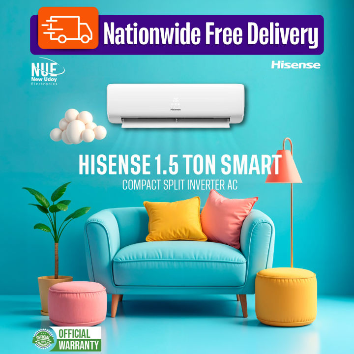 Hisense 1.5 ton DC Inverter 12 years official warranty AS18TW4RGSKB02DU air Conditioner with Free Delivery
